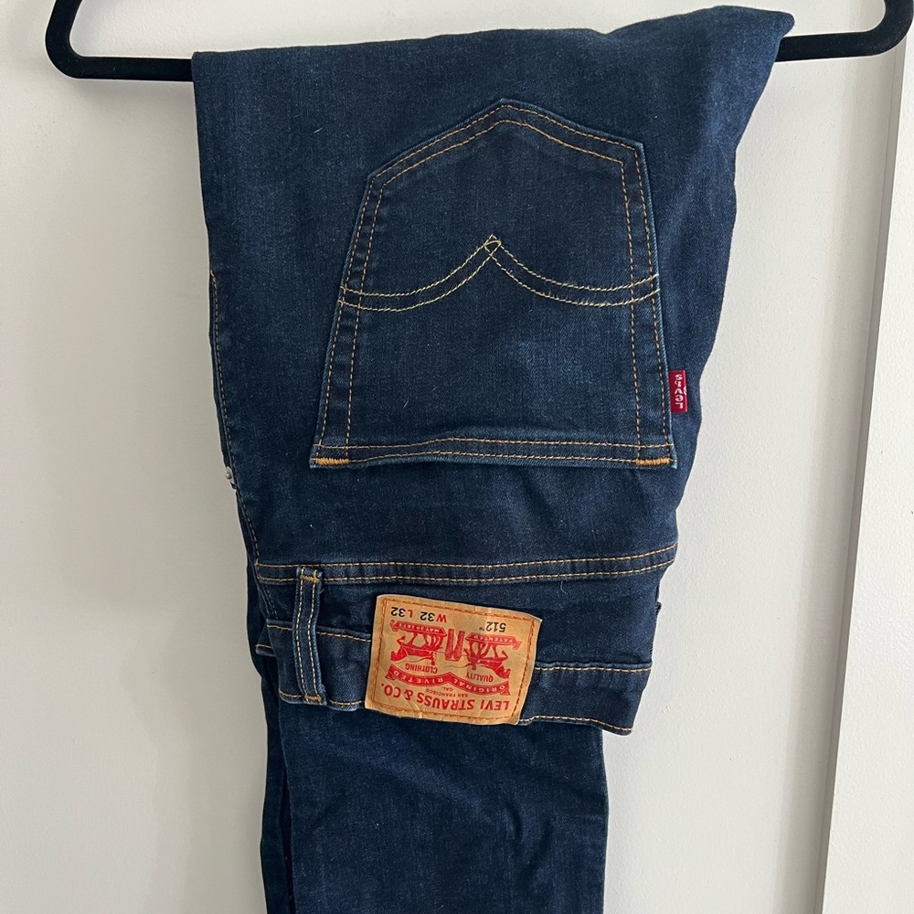 Levi's Men's Dark Blue Slim Jeans - Picture 1 of 2